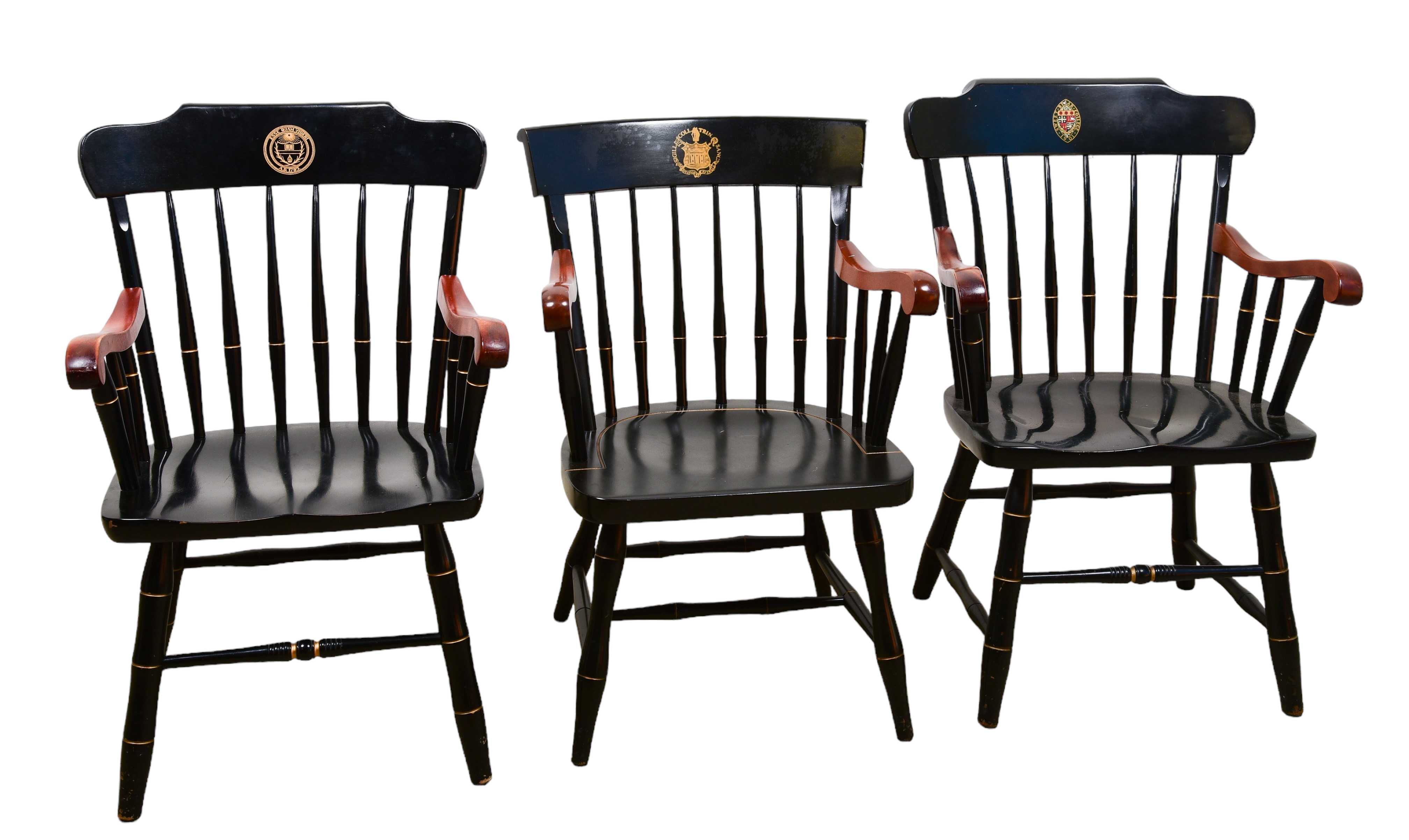 (3) University chairs, c/o Sweet
