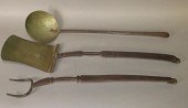 3 UNMATCHED HEARTH UTENSILS WI