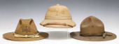 (3) U.S. ARMY CAMPAIGN HATS, O