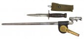 (3) US BAYONETS, SOCKET & M4,