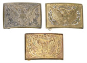 (3) U.S. EAGLE BELT BUCKLES, O