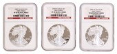 (3) US SILVER EAGLES ULTRA CAM