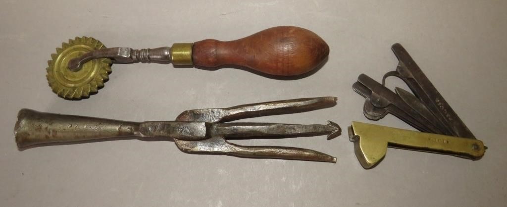 3 VARIOUS TOOLSca. 18th-mid 19th