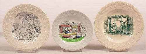 3 VARIOUS TRANSFER DECORATED