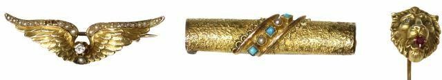 (3) VICTORIAN 14KT & 18KT GOLD