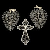 (3) VICTORIAN BEADWORK DEVOTIO
