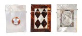 (3) Victorian card cases to in
