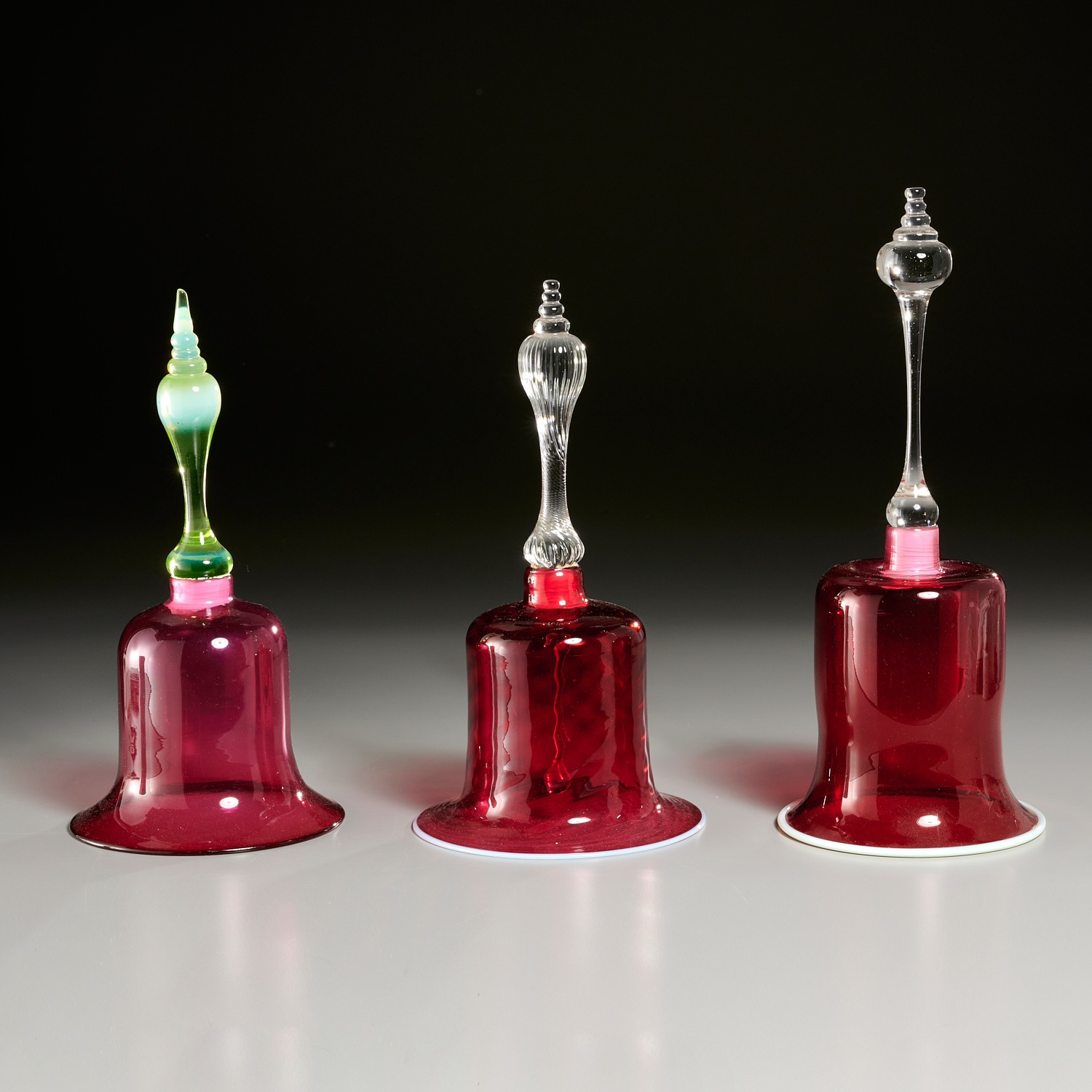 (3) VICTORIAN CRANBERRY GLASS