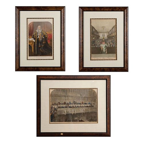 3 VICTORIAN ENGRAVED PRINTSThree