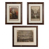 3 VICTORIAN ENGRAVED PRINTSThr