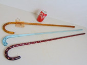 3 VICTORIAN GLASS CANES, IN AM
