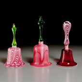 (3) VICTORIAN GLASS WEDDING BE