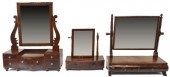 (3) VICTORIAN MAHOGANY SHAVING