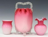 (3) VICTORIAN MOP PINK SATIN C