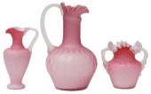 (3) VICTORIAN MOP PINK SATIN C
