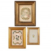 (3) VICTORIAN PAINTED PAPER LA