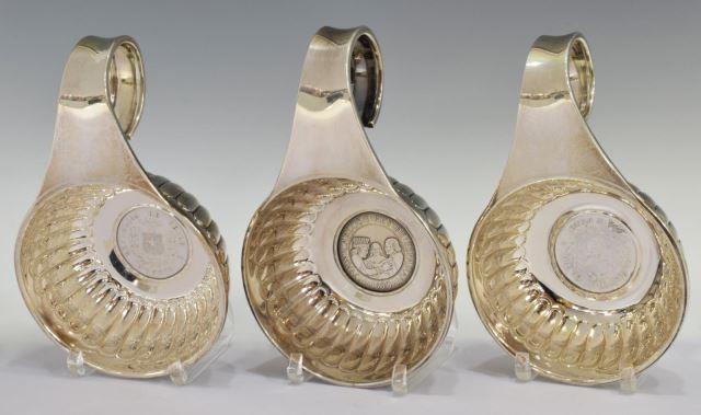 3) VILLA MEX STERLING HANDLED BOWLS