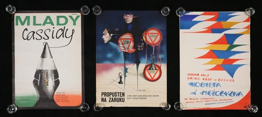 3 VINTAGE 1960S POLISH MOVIE