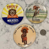 3 VINTAGE 3.5 INCH BLACK AMERI
