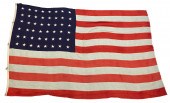 (3) VINTAGE AMERICAN FLAGS, 48