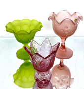 3 VINTAGE ART GLASS PIECES<br>