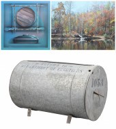 (3) Vintage ballot box & (2) p