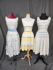 3 Vintage c1960s Sleeveless Dr