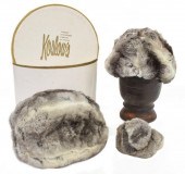 (3) VINTAGE CHINCHILLA FUR HAT