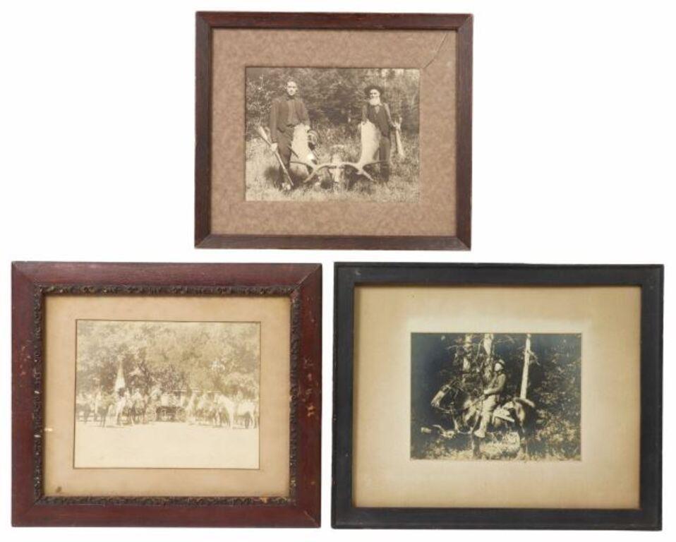 (3) VINTAGE FRAMED PHOTOS,