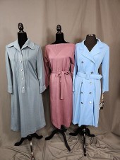 3 Vintage Knit Dresses. Purple