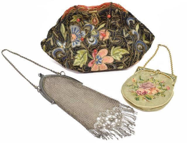 (3) VINTAGE LADIES EVENING PURSES
