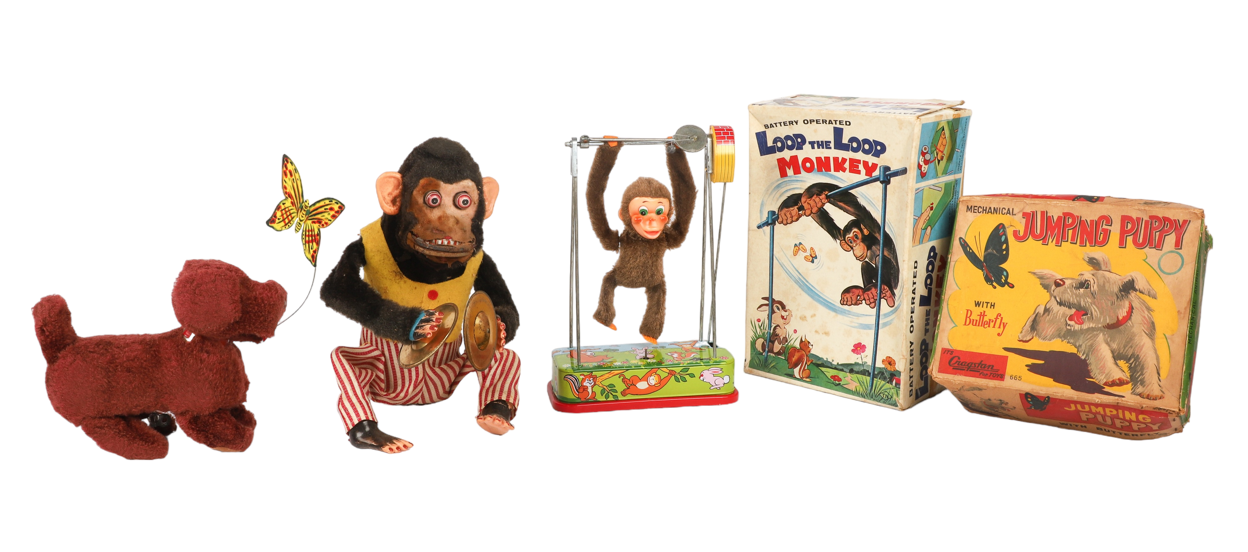(3) Vintage mechanical toys, c/o