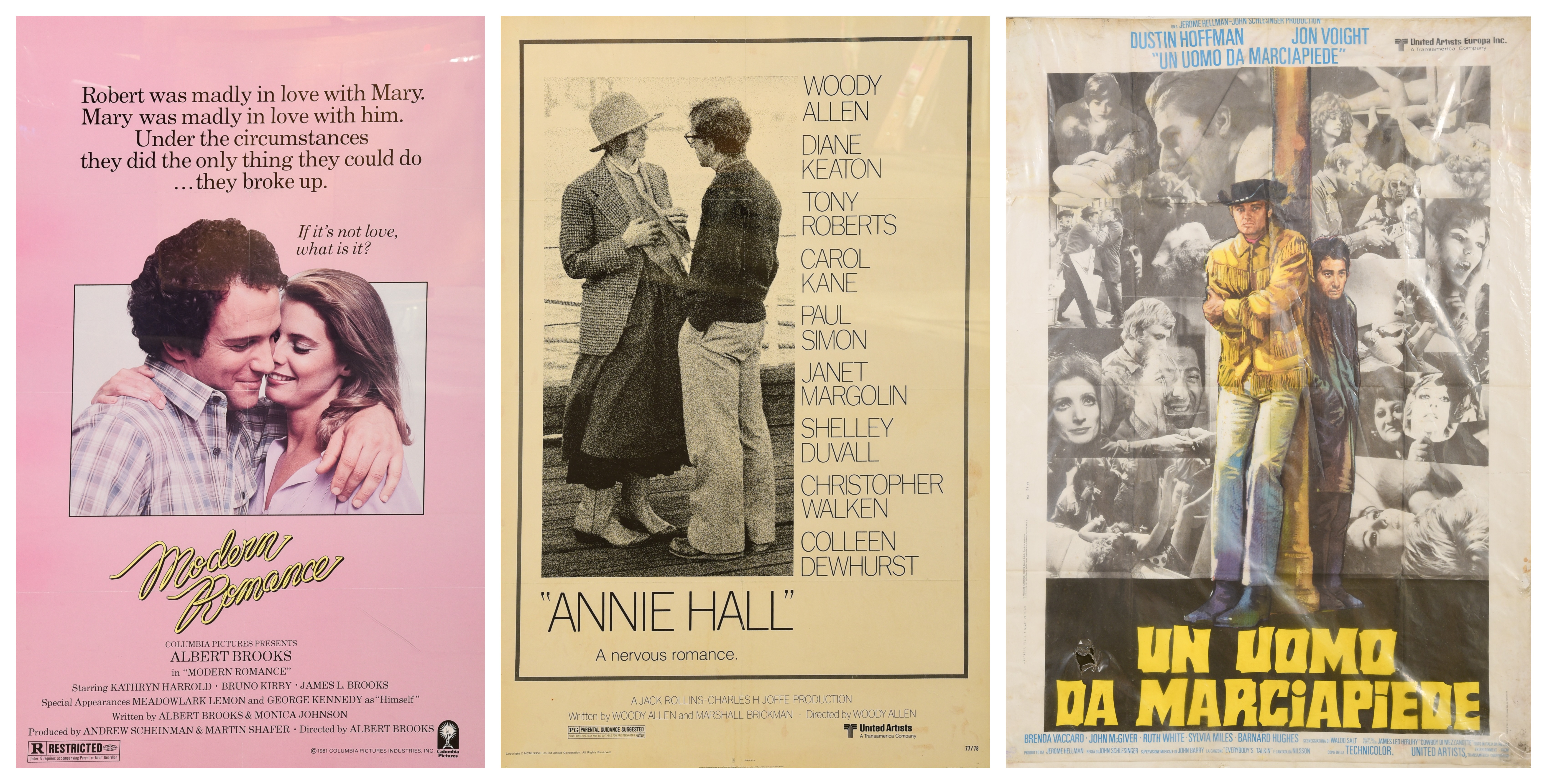 (3) Vintage movie posters:  "Un