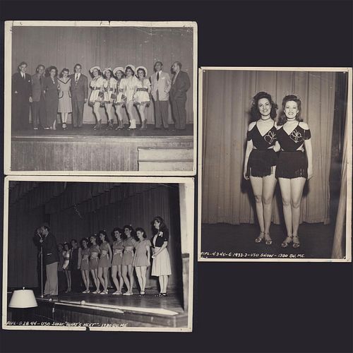 3 VINTAGE PHOTOS OF THE USO