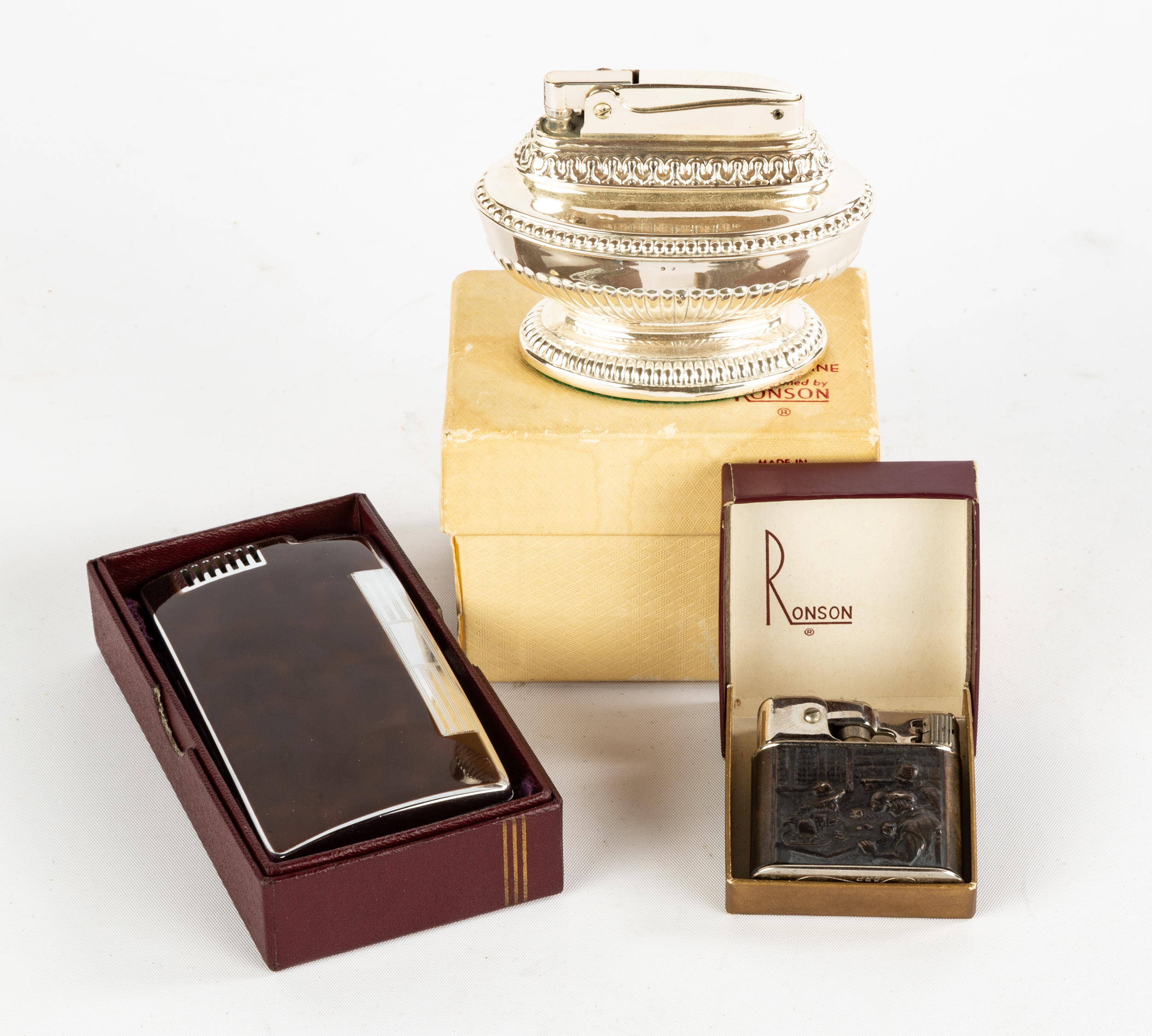 (3) VINTAGE RONSON LIGHTERS Each