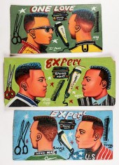 3 VINTAGE WEST AFRICAN BARBERS