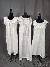 3 Vintage White Cotton Night G