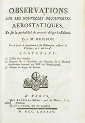 3 vols.  (Ballooning.) Brisson