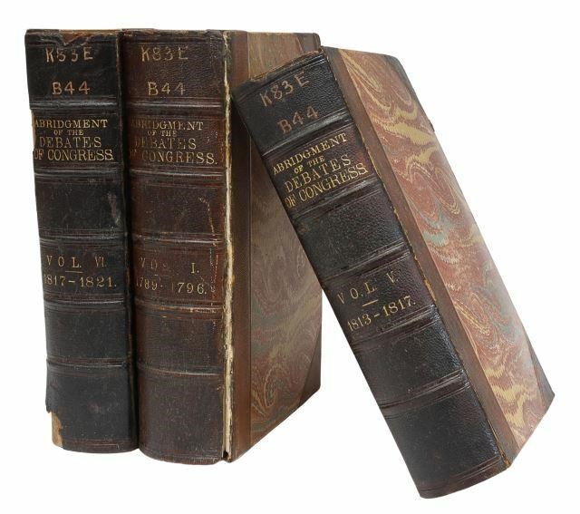 (3 VOLS) BOOKS: ABRIDGEMENT DEBATES