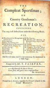 3 vols.  Fox Hunting & other E