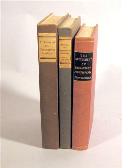 3 vols.  Germantown History: