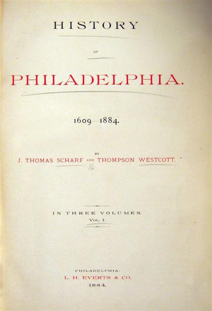 3 vols.  Scharf, J. Thomas;
