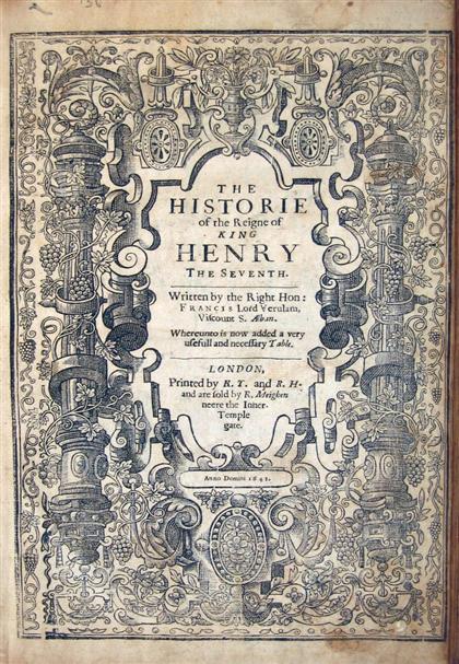 3 vols.  Sir Francis Bacon:
