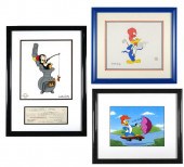(3) WALTER LANTZ SERIGRAPH CEL