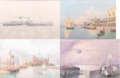 3 Watercolors & Steamship Draw