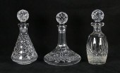 3 WATERFORD CRYSTAL DECANTERS3