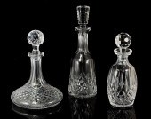 3 WATERFORD DECANTERS: To incl