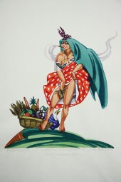 (3) W/C GOUACHES - Ethnic Cost
