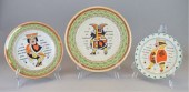 3 WEDGWOOD PLAYING CARD PLATES