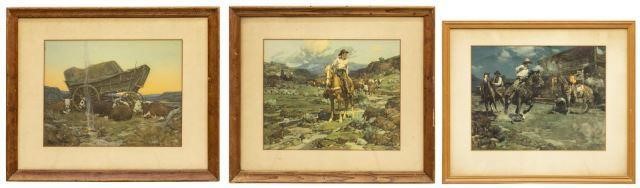 (3) WESTERN PRINTS AFTER FRANK